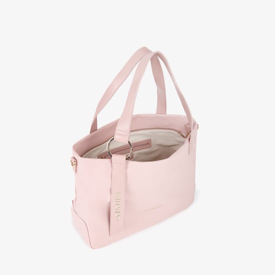 Bolso de Mano Mujer Beige Poliuretano Mario Valentino - Image 4