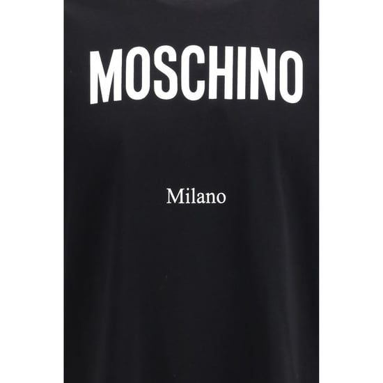 Camiseta de Algodón Negra Moschino - Image 3