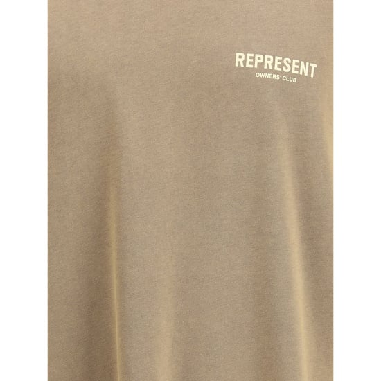 Camiseta de algodón marrón Represent - Image 3