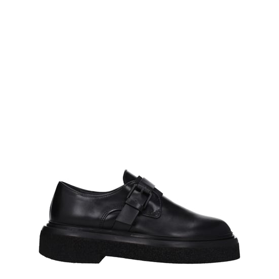 Max Mara Oxford y Derby de Cuero Negros - Image 1