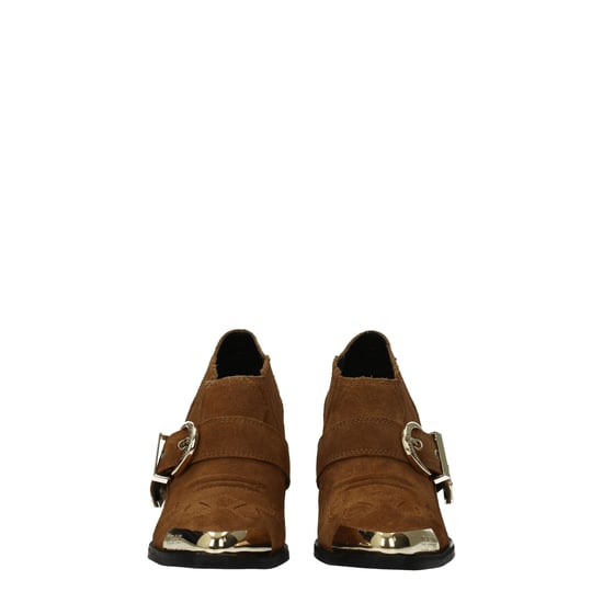 Botas de tobillo de cuero marrón Versace Jeans - Image 3