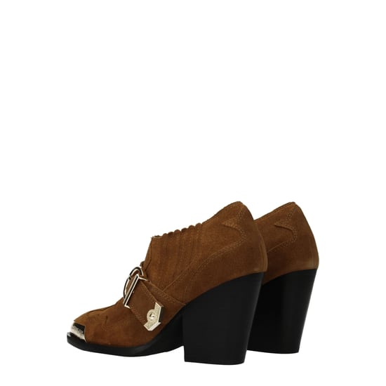 Botas de tobillo de cuero marrón Versace Jeans - Image 4
