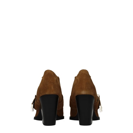Botas de tobillo de cuero marrón Versace Jeans - Image 5