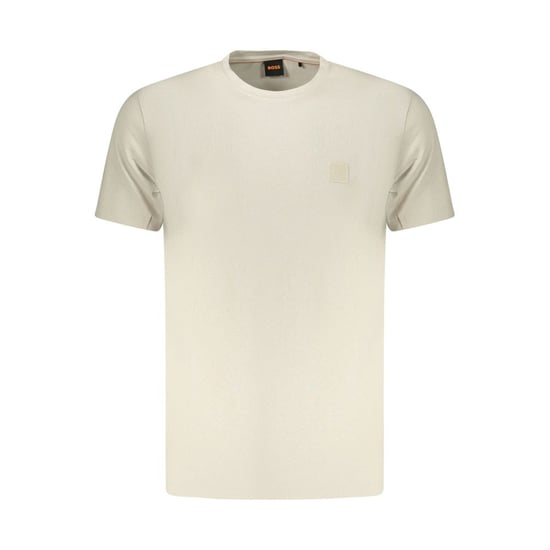 Camiseta de algodón beige para hombres Hugo Boss - Image 1