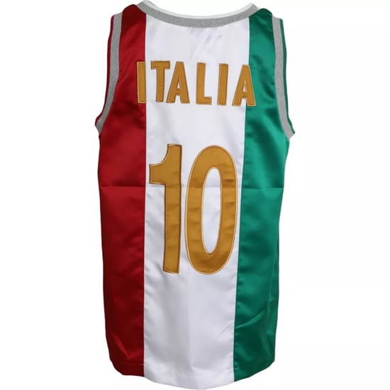 Top Sin Mangas Blanco Verde Dolce & Gabbana T-Shirt Canasta Bandera Italiana - Image 2