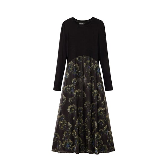 Vestido Casual de Poliéster Negro Desigual - Image 1