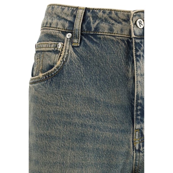 Jeans Rectos de Algodón Azul Represent - Image 3