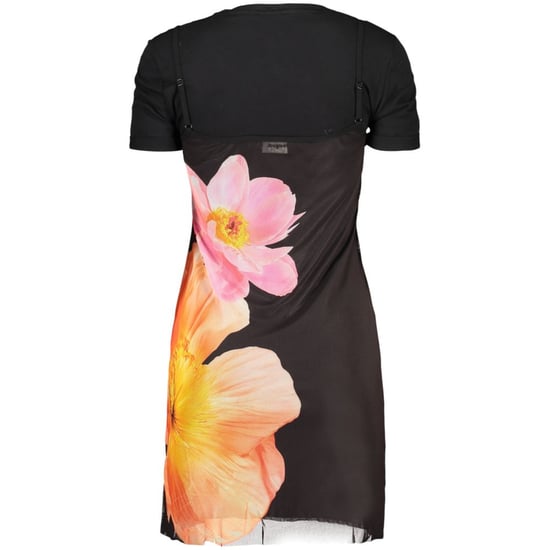 Vestido de mujer de algodón negro Desigual - Image 2