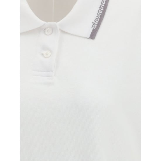 Vestido Casual de Algodón Blanco Alexander Wang - Image 3