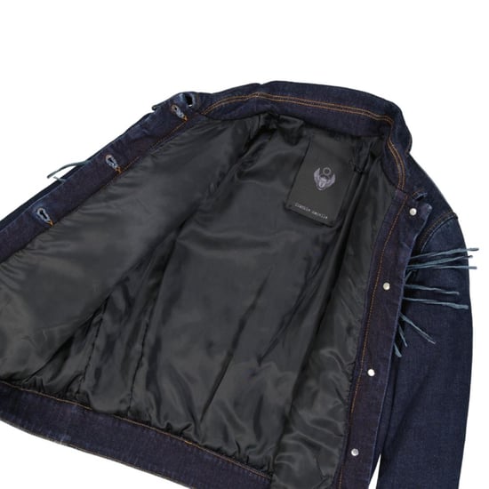 Chaqueta de Mezclilla de Algodón Azul Frankie Morello - Image 3