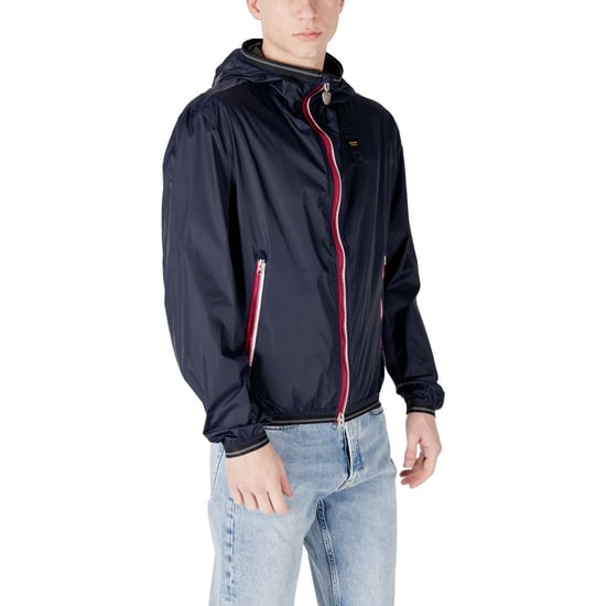 Chaqueta de concha de poliamida azul Blauer - Image 3