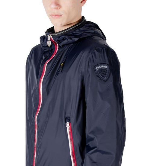 Chaqueta de concha de poliamida azul Blauer - Image 5