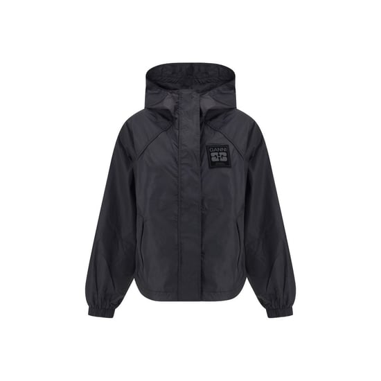 Chaqueta de nylon negra Ganni - Image 1