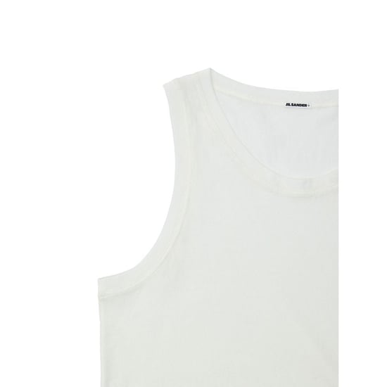 Chaqueta sin mangas de algodón blanco Jil Sander - Image 3