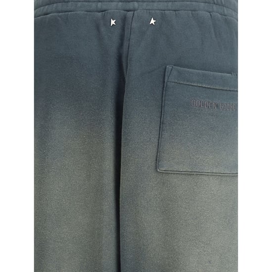 Pantalones de chándal de algodón azul Golden Goose - Image 3
