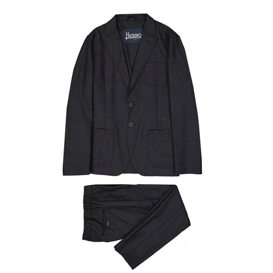 Pantalones Casuales de Lana Grises Herno - Image 3