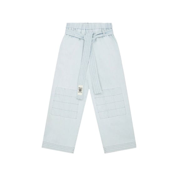 Pantalones Casual de Algodón Azul Stella McCartney - Image 1