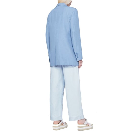 Pantalones Casual de Algodón Azul Stella McCartney - Image 3