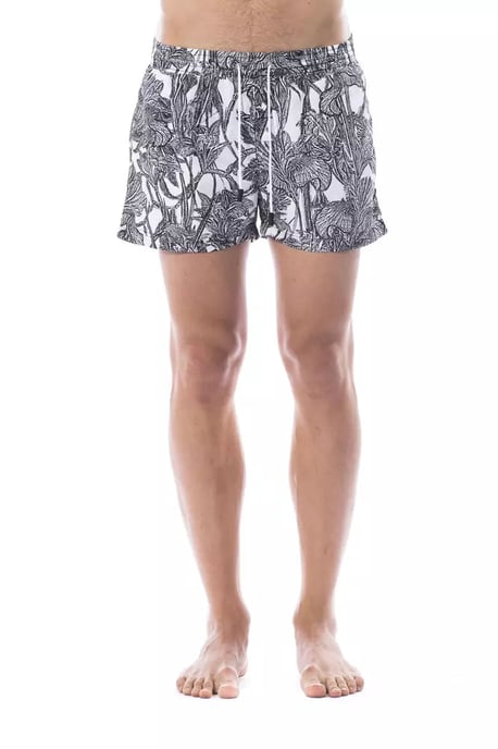 Ropa de baño para hombres Roberto Cavalli Sport de poliéster negro - Image 1