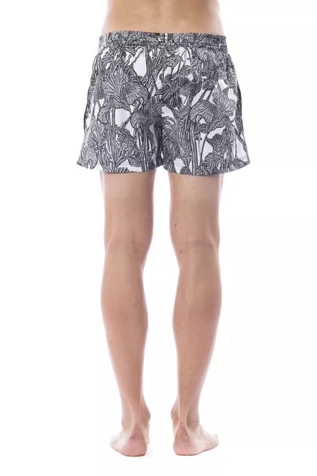 Ropa de baño para hombres Roberto Cavalli Sport de poliéster negro - Image 3