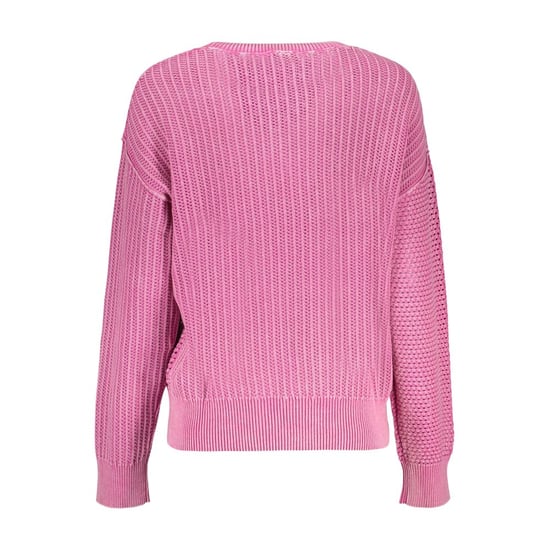 Camiseta de manga larga de algodón para mujer Desigual Rosa - Image 2