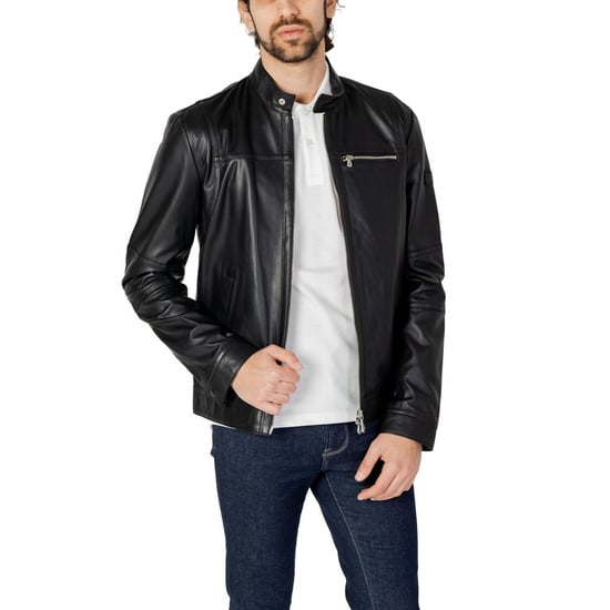 Chaqueta de Cuero Negra Peuterey - Image 1