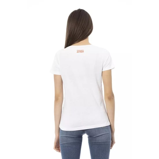 Camisetas de tirantes de algodón blanco Trussardi Action - Image 2