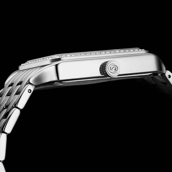 Reloj de cuarzo Stührling Lustra 4061 rectangular de moda con cristales de 32 mm - Image 2