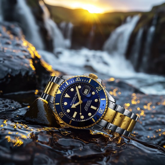 Reloj de buceo Stührling Depthmaster 4055 de cuarzo suizo de 40 mm - Image 2
