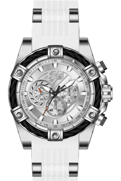 Invicta Bolt 50601 Reloj de Hombre - Movimiento de Cuarzo - Acero Inoxidable con Esfera Plateada - 52 mm - Image 1