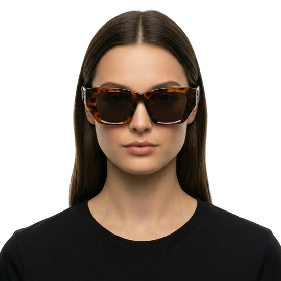 Gafas de sol cuadradas de cat eye para mujer PERI034C99PLA0016007 - Image 3