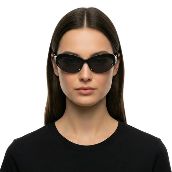 Gafas de sol envolventes ovaladas para mujer PERI054S24PLA0011007 - Image 3