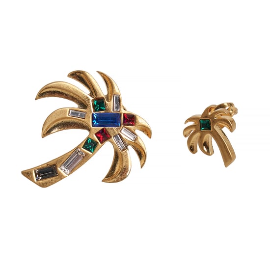 Pendientes de Mujer Diseño de Palma con Piedras PWOD026R24MAT0017684 - Image 3