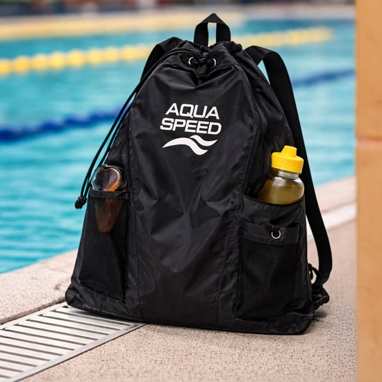 Bolsa de Malla Grande para Almacenamiento de Natación | Bolsa de Malla para Equipos de Piscina con Almacenamiento Ventilado - Image 4