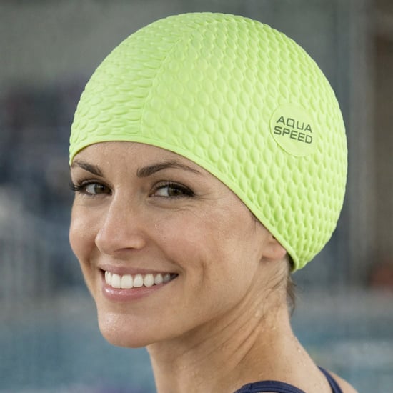 Gorro de natación Bombástico para mujeres | Gorro cómodo de látex suave para cabello largo - Image 3