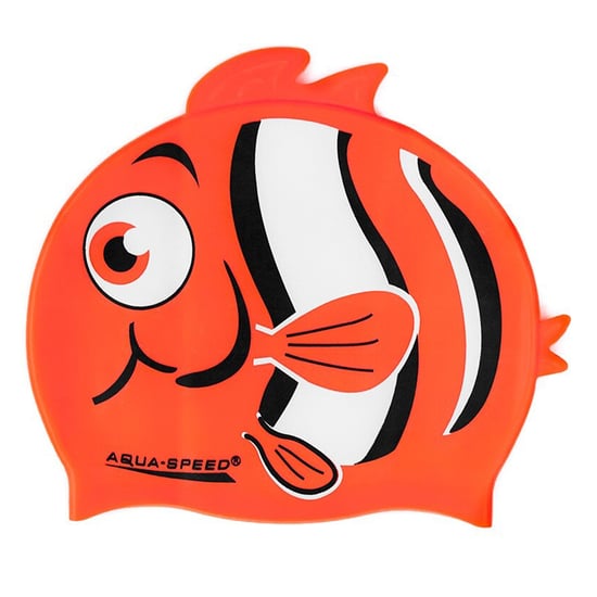 Gorro de baño para niños con estampado de Nemo | Gorro de silicona 3D fácil de poner para nadar - Image 2