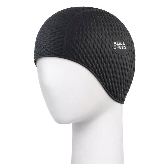 Gorro de natación bombástico para damas | Gorro de látex suave y cómodo para pelo largo - Image 2