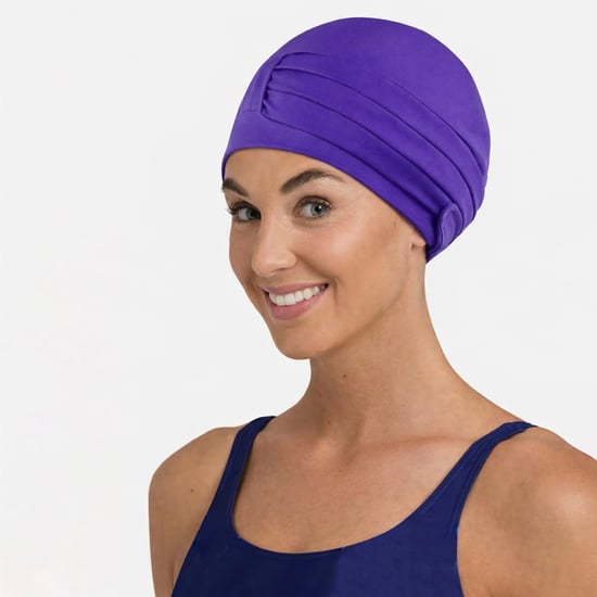 Gorro de baño cómodo para mujeres | Gorro de natación ligero estilo turbante - Image 3