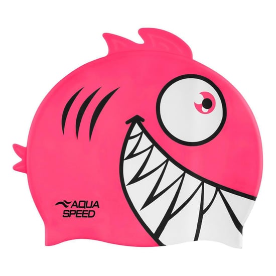 Gorro de Natación con Patrón de Piraña para Niños y Niñas | Gorro de Silicona 3D con Ajuste Fácil - Image 2