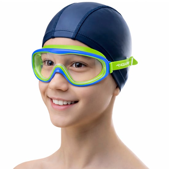 Máscara de natación antivaho ajustable para niños y niñas de 5 a 9 años con vista panorámica - Image 3