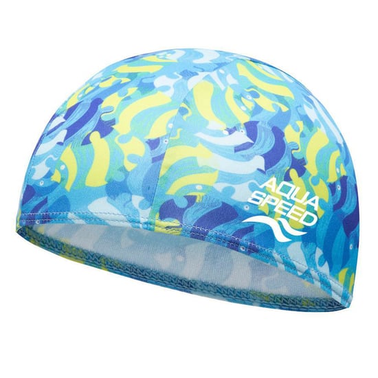 Gorro de natación de tela para bebé niña y niño con estampado | Ajuste flexible y cómodo para pequeños - Image 1