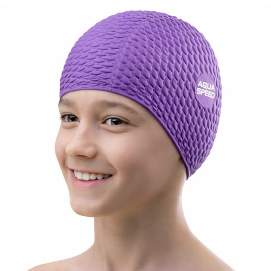 Gorro de natación Bombástico para niñas | Gorro de látex suave y cómodo para cabello largo - Image 3