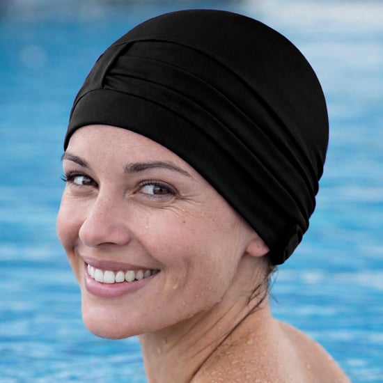 Gorro de natación femenino cómodo de tela | Gorro de natación ligero estilo turbante - Image 4