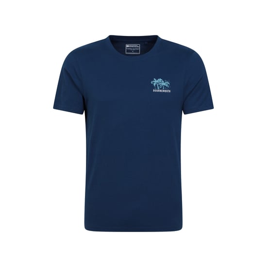 Mountain Warehouse Mens Bournemouth Printed Organic T-Shirt (Navy) - Image 1