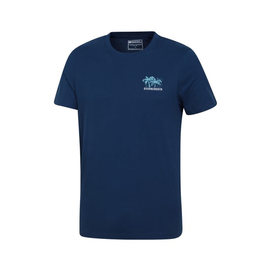Mountain Warehouse Mens Bournemouth Printed Organic T-Shirt (Navy) - Image 2