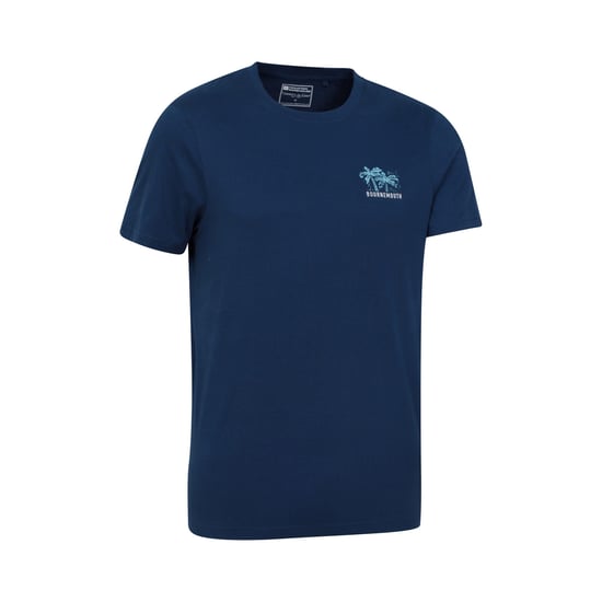 Mountain Warehouse Mens Bournemouth Printed Organic T-Shirt (Navy) - Image 3