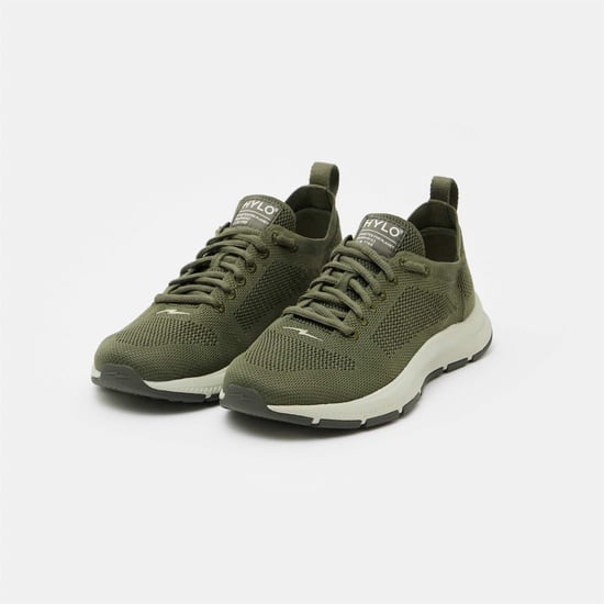 Zapatillas de entrenamiento de bajo perfil con cordones Hylo Athletics para hombre en musgo - Image 1