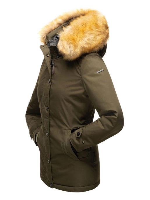 Navahoo Abrigo de Invierno Mujer Laura – Cálido, Elegante & Con Cuello de Pelo Desmontable - Image 5