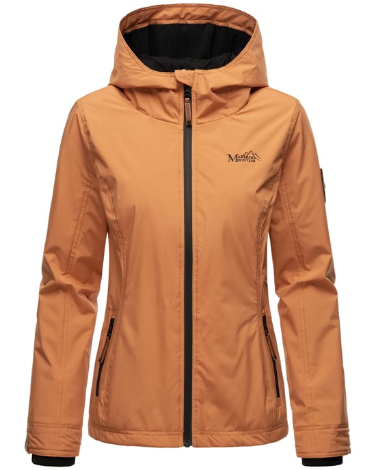 Marikoo Chaqueta ligera entretiempo mujer resistente al agua y al viento con capucha rusty cinnamon - Image 2