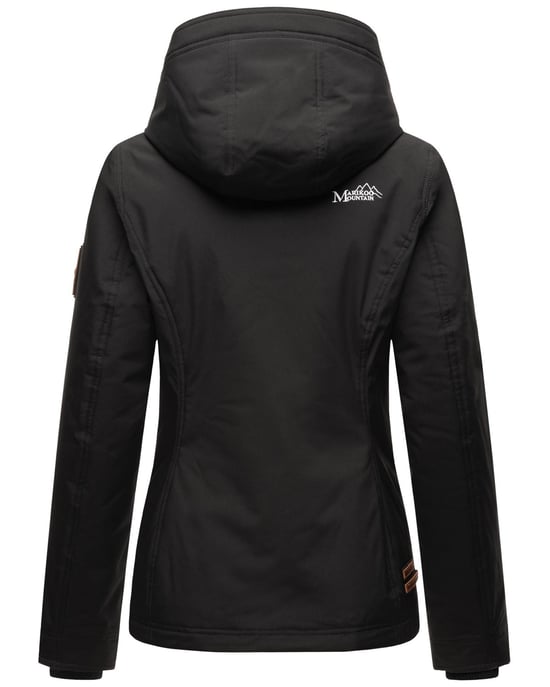Marikoo Chaqueta ligera entretiempo mujer resistente al agua y al viento con capucha negro - Image 4